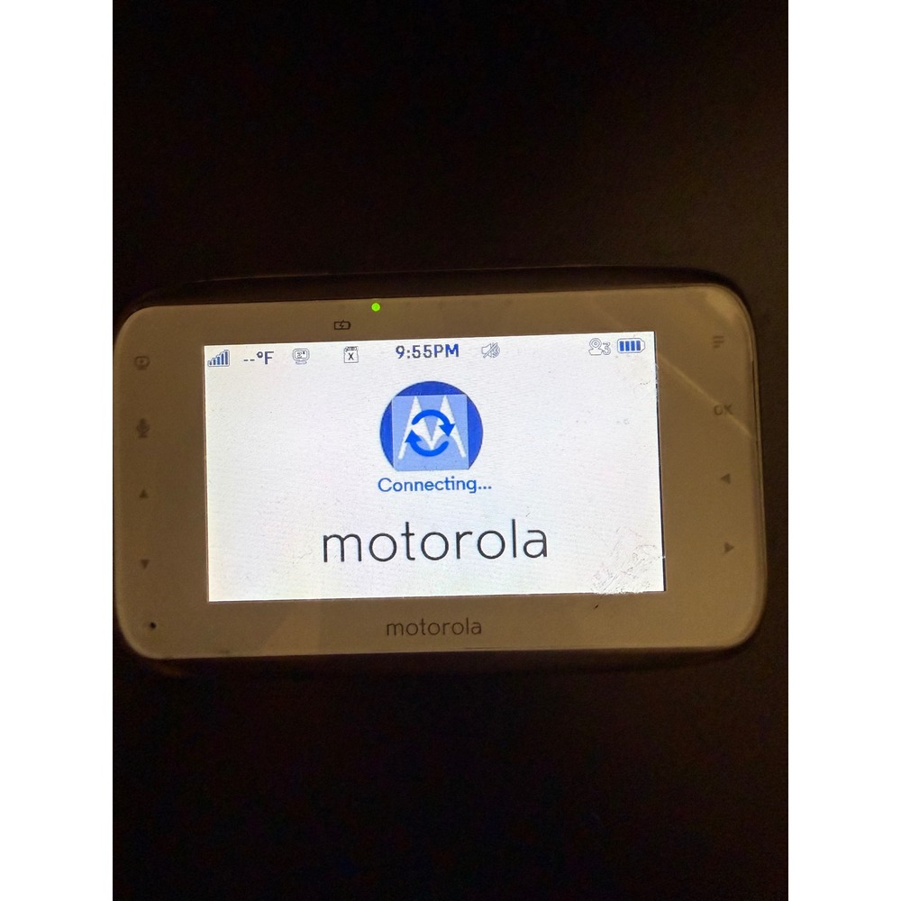 Motorola Digital Video Baby Monitor Parent Unit White Silver Handheld Display